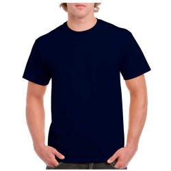 Camiseta Hombre Gildan Algodon Azul Marino Cuello Redondo S